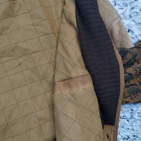 Vintage Navajo Bomber Jacke Genuine Suede - Picture 8 of 11